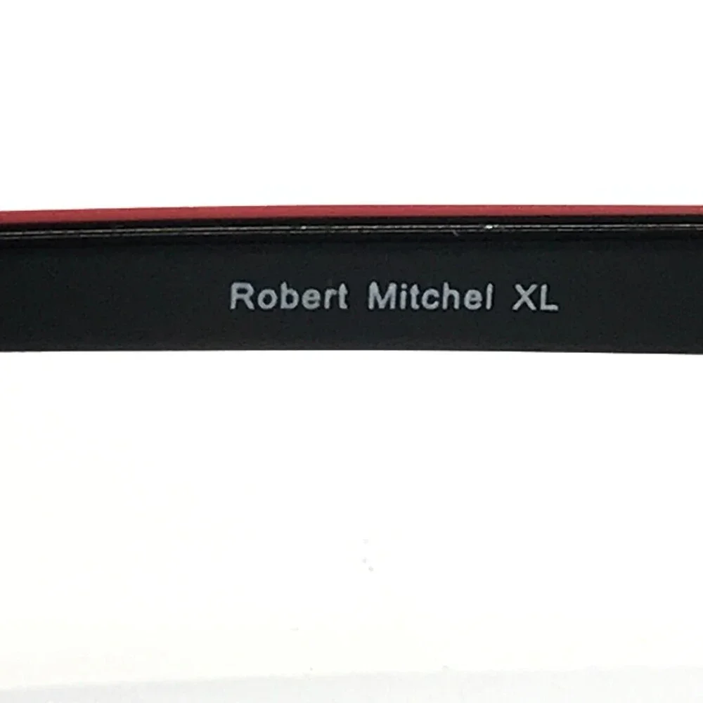 Robert Mitchel XL Eyeglasses Frames RMXL6001 BK Rectangular Half Rim 59-18-150
